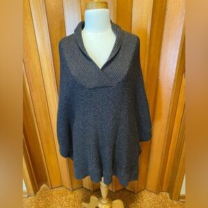 Left on Houston Poncho Sweater